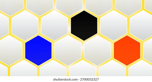 Futuristic abstract tech white 3D hexagon background. Medicine and biotechnology. Vector stock illustration eps10.