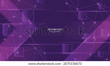 Futuristic abstract technology background arrow with lines and glow effect