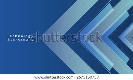 Futuristic abstract technology background arrow with lines and glow effect