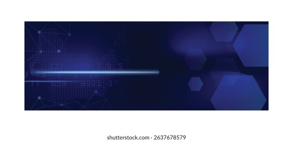Futuristic abstract technology cybernetic circuit website banner isolated