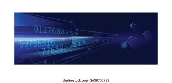 Futuristic abstract technology cybernetic circuit website banner graphic