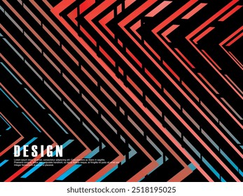 Futuristic abstract technology shining gradient light lines with modern lines pattern black background. Vector minimal line background with text for social media covers, headers, etc.