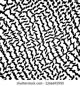 Futuristic Abstract Urban Print, Abstract Black and White Grunge Stripes, Geometrical Distressed Shape 