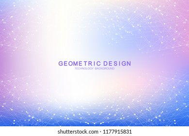 Futurista tecnología abstracta de bloqueo de fondo vectorial. Concepto de negocio de red peer to peer. Banner vectorial de cadena de bloqueo de criptomoneda global. Flujo de onda