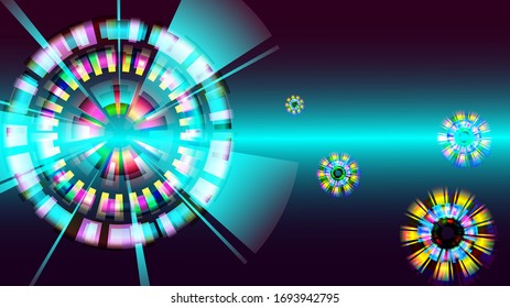 futuristische abstrakte Vektorillustration-Hintergrunddesign-Kunst, dekorative Bannervorlage