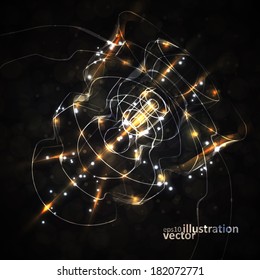Futuristic abstract vector illustration, technology background eps10