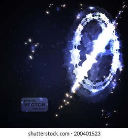 Futuristic abstract vector illustration, technology background eps10
