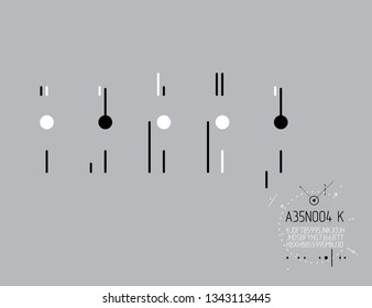 Futuristic abstract vector technology background. Mechanical engineering wallpaper. Art graphic illustration.