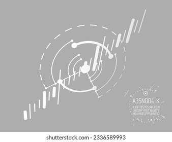 Futuristic abstract vector technology background. Mechanical engineering wallpaper. Art graphic illustration.