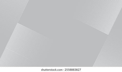 Futuristic abstract white background with overlap layer. Future technology concept. Modern geometric shapes lines design elements. Glowing white lines.