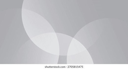 Fondo gris blanco abstracto futurista con la superposición circular. fondo gris elegante