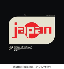 Futuristic aesthetic illustration of japan edition t shirt design, vector graphic, typographic poster or tshirts street wear and Urban style