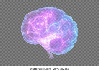 Futuristic AI brain with glowing neural network on transparent background
 - Powered by Shutterstock - Get 15% off with code: PIKWIZARD15