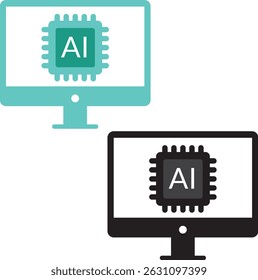 Futuristische AI-Screen-Interface-Illustration mit digitalen Elementen, Visuals für neuronale Netzwerke und hochtechnologischen HUD-Grafiken im modernen Vektorstil. Ideal für Technologie-, Innovations- und Wissenschaftsprojekte.