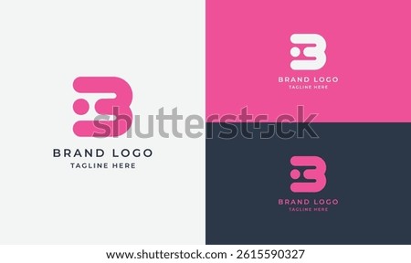 Futuristic AI Theme Letter B Logo – Bold Abstract Vector Design for Corporate, Tech, and Business Branding