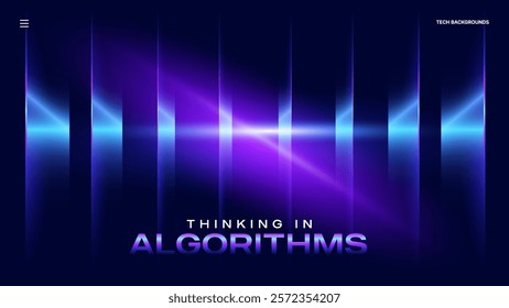 Futuristic Algorithmic Light Waves – Modern Gradient Vector Design for Corporate and Technology Events