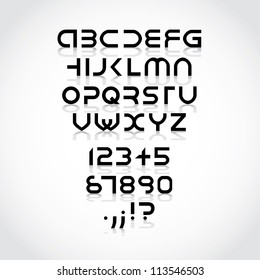 futuristic alphabet font