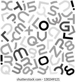 futuristic alphabet font isolated - illustration