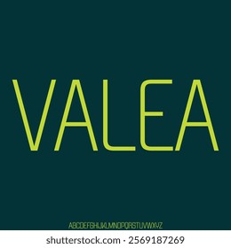 futuristic alphabet font vector set