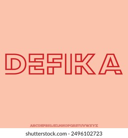 futuristic alphabet font vector typeset
