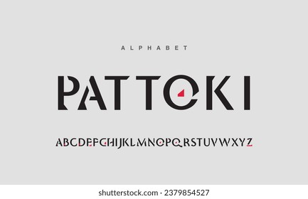 Futuristic ancient modern techno sci fi display font, abstract geometric stencil expanded alphabet, clean monospaced letter set rave typeface