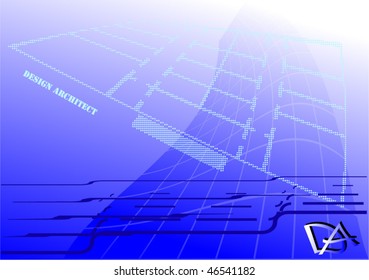 futuristic architectural background