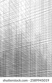 Futuristic Architectural Wireframe – Abstract Skyscraper Cityscape with Geometric Perspective	