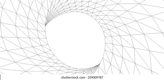 Futuristic architecture. Abstract building construction