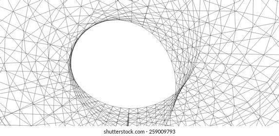 Futuristic architecture. Abstract building construction
