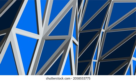 Futuristische Architektur Gebäude digitale 3D-Zeichnung