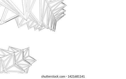 
Futuristic architecture, vector 3d illustration