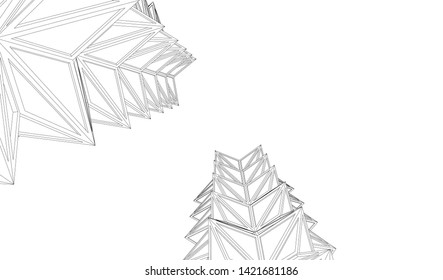 
Futuristic architecture, vector 3d illustration