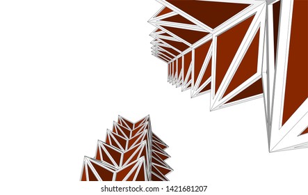 
Futuristic architecture, vector 3d illustration