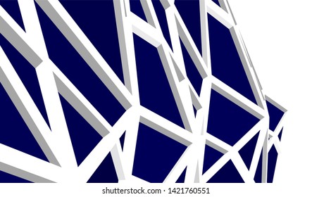 Futuristic architecture, vector 3d illustration