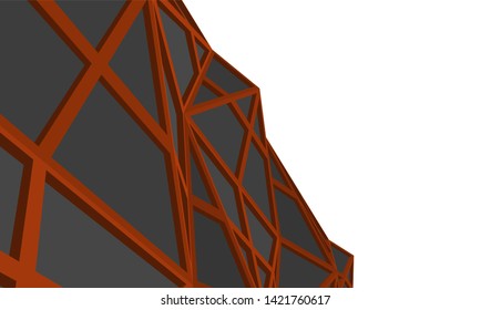 Futuristic architecture, vector 3d illustration