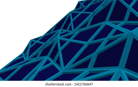 Futuristic architecture, vector 3d illustration