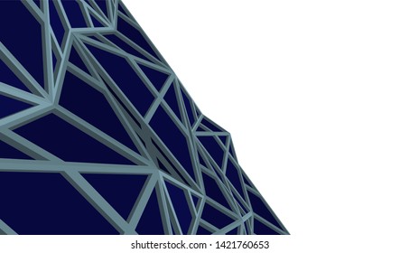 Futuristic architecture, vector 3d illustration