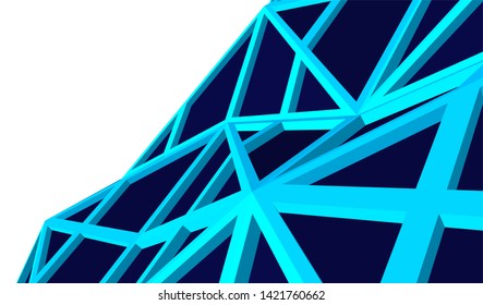 Futuristic architecture, vector 3d illustration