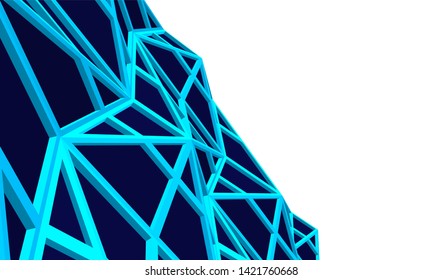 Futuristic architecture, vector 3d illustration