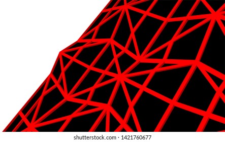 Futuristic architecture, vector 3d illustration