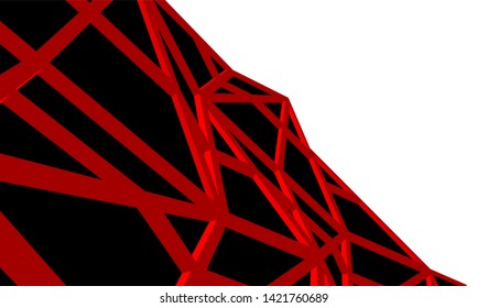 Futuristic architecture, vector 3d illustration