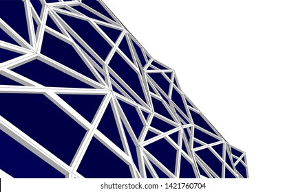 Futuristic architecture, vector 3d illustration