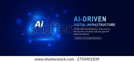 Futuristic artificial intelligence cube formed by glowing neural connections and digital data structure representing advanced machine learning computing system and intelligent technology platform.