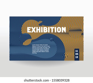 Futuristic or artistic banner background  template