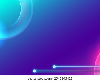 Fundo futurista com olho atraente cor azul e rosa neon