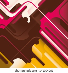 Futuristic background with abstract shapes. Vector illustration.