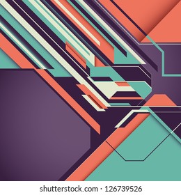 Fondo futurista con abstracción. Ilustración vectorial.