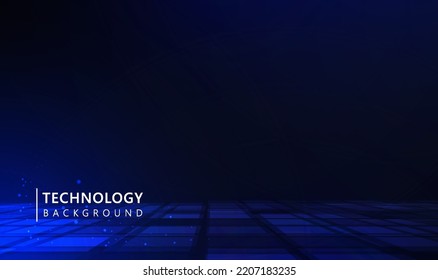 Futuristic background with blue color and an overlay shape, abstract technology background with overlay shape, content in the center