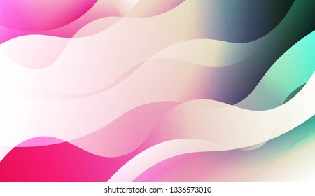Futuristic Background With Color Gradient Geometric Shape. For Your Design Ad, Banner, Cover Page. Vector Illustration.