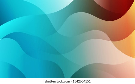 Futuristic Background With Color Gradient Geometric Shape. For Design Flyer, Banner, Landing Page. Vector Illustration.